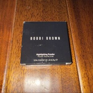 Bobbi Brown Highlighting Powder Pink Glow Black Compact .28g